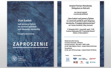 Promocja książki „Stan badań nad pomocą Żydom na ziemiach polskich pod okupacją niemiecką - przegląd piśmiennictwa”